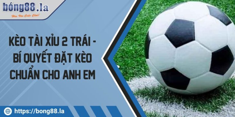 Kèo Tài Xỉu 2 trái - Bí quyết đặt kèo chuẩn cho anh em 7 keo tai xiu 2 trai
